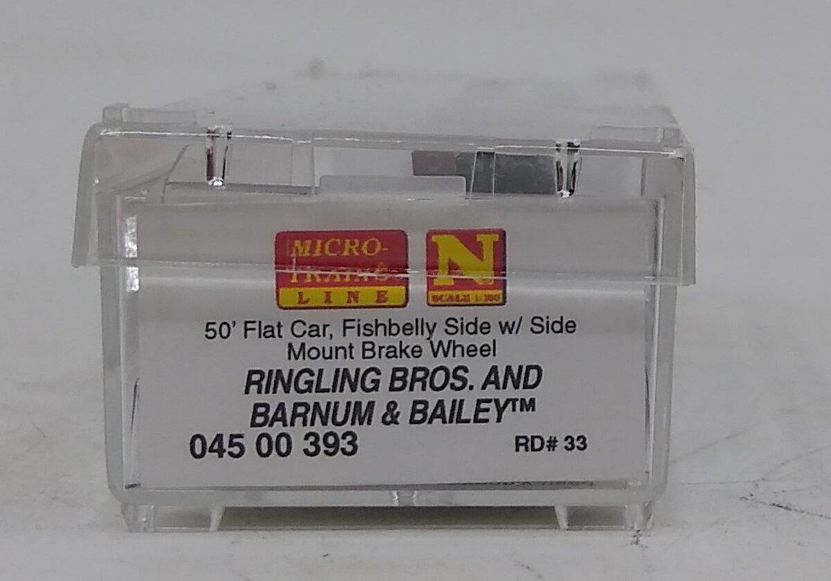 Micro-Trains 04500393 N RBBX 50' Fishbelly Side Flatcar #RBX33