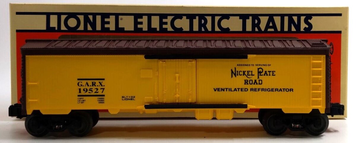 Lionel 6-19527 O Nickel Plate Road Reefer