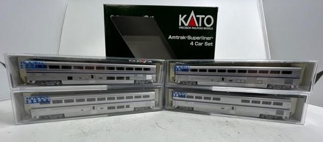 Kato 106-3515 N Scale Amtrak Superliner Phase Ivb Passenger Cars A (Set of 4)