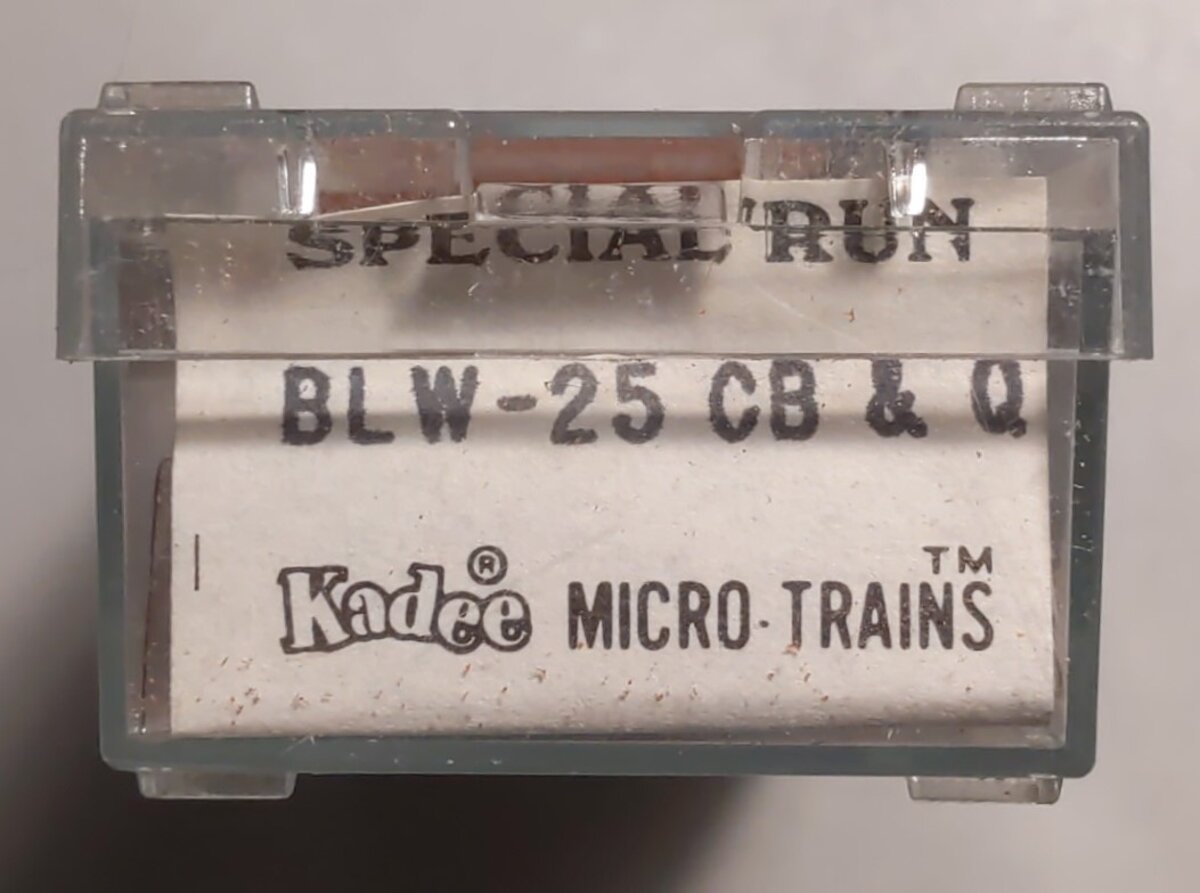 Brooklyn Locomotive Works BLW-25 N Scale CB&Q Kadee Special Run Boxcar #30055