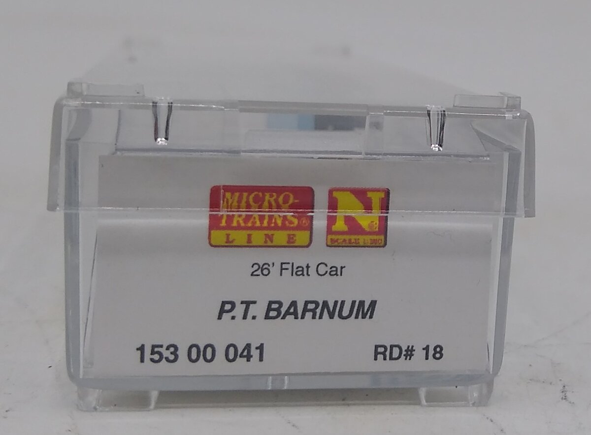 Micro-Trains 15300041 N PT Barnum Vintage 26' Flatcar #18