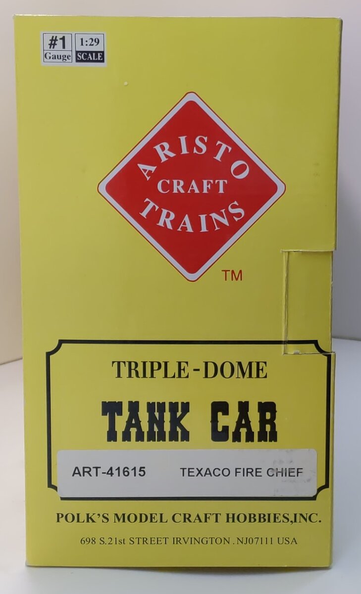 Aristo-Craft 41615 G Scale Texaco Triple Dome Tank Car