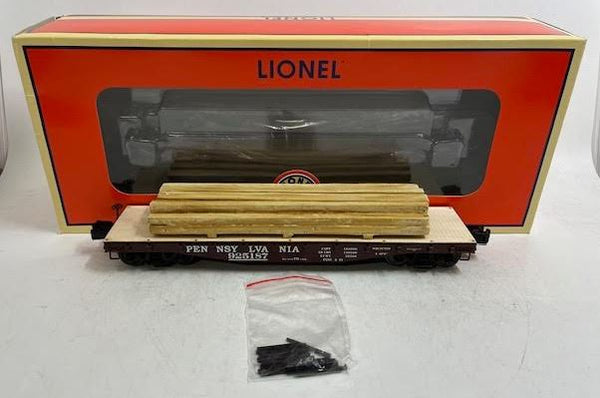 Lionel 6-82854 O Pennsylvania Railroad 40' Flatcar with Lumber