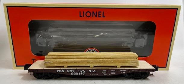 Lionel 6-82854 O Pennsylvania Railroad 40' Flatcar with Lumber Load #925187