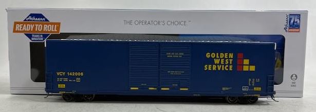 Athearn 90576 HO Golden West Service RTR FMC 60' DD/SS Hi-Cube Boxcar #142006