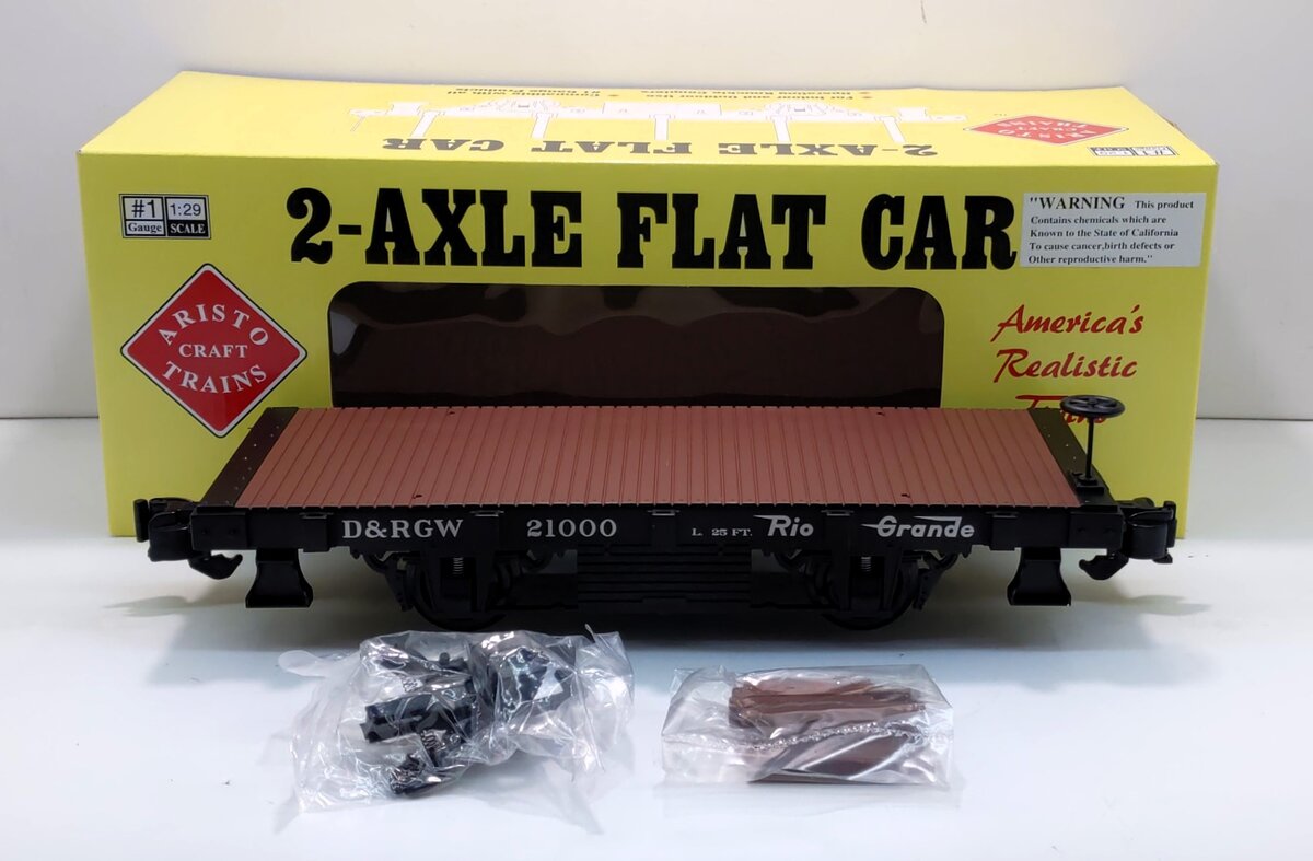Aristo-Craft 40211 G D&RGW 20' Flatcar