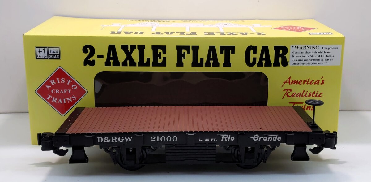 Aristo-Craft 40211 G D&RGW 20' Flatcar