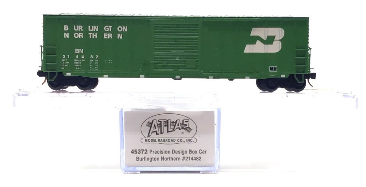 Atlas 45372 N Burlington Northern RTR 50' Precision Ribbed Box #214482
