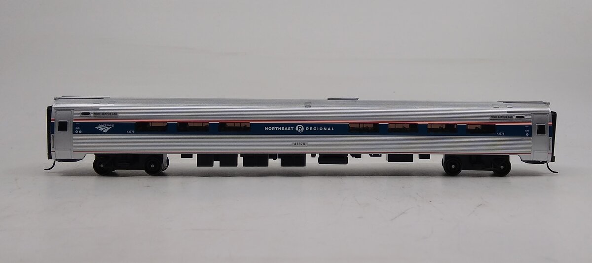 Bachmann 13118 HO NE Regional Phase VI Amfleet I Cafe Car #43378