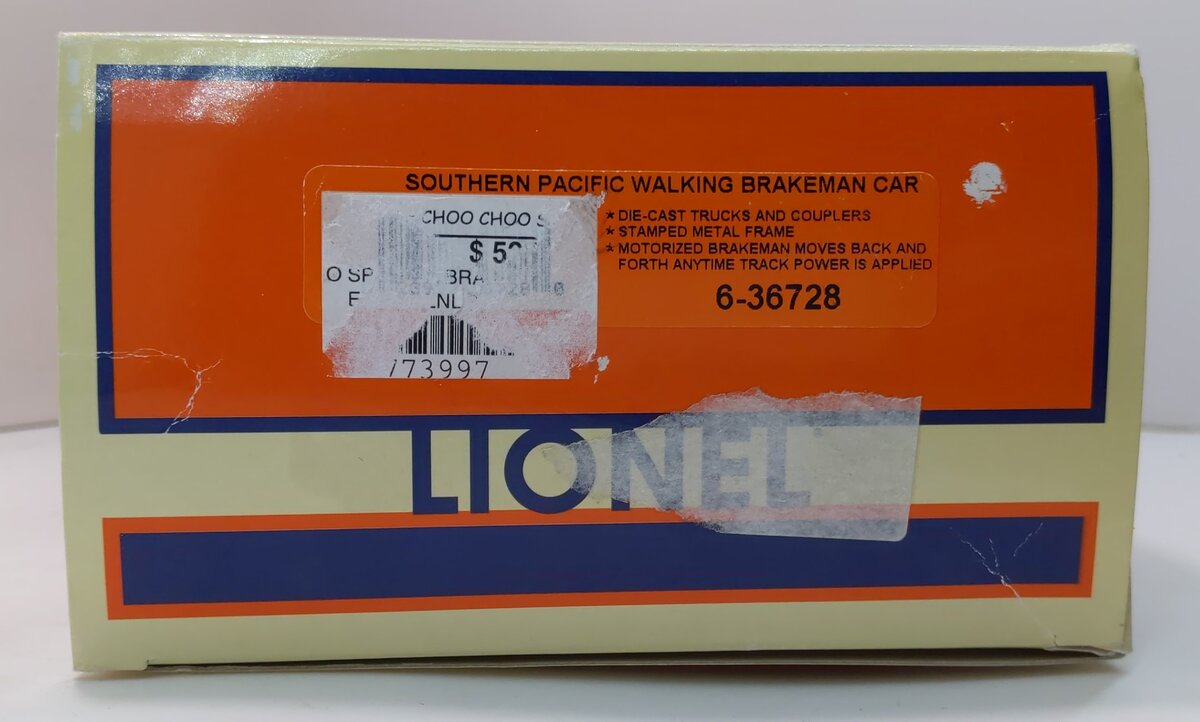 Lionel 6-36728 O Gauge Southern Pacific Walking Brakeman Car #163143
