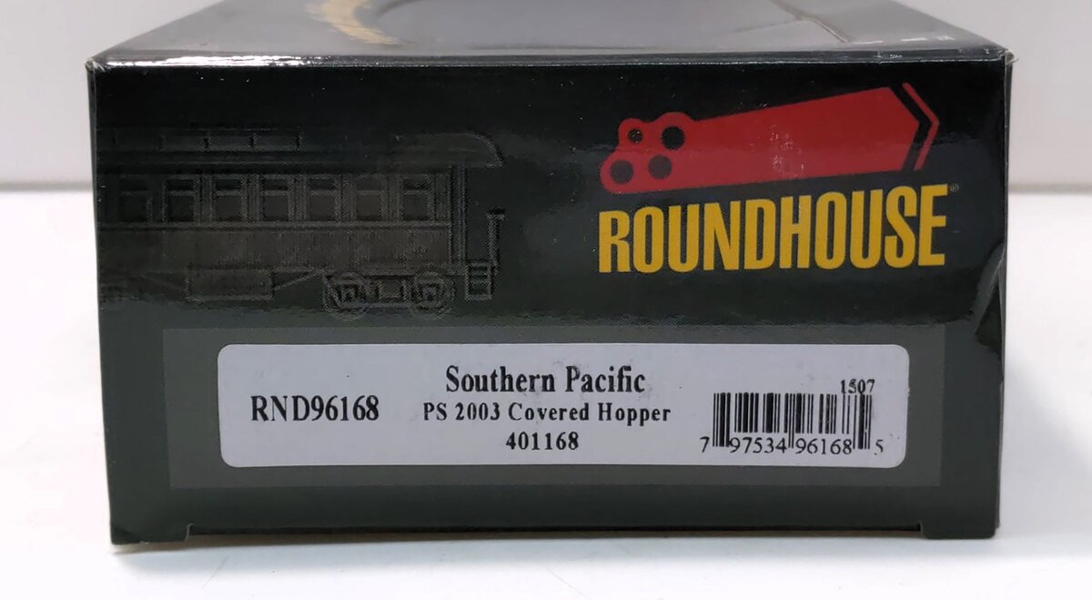 Roundhouse 96168 HO Southern Pacific PS-2 2003 2-Bay Covered Hopper Car #401168