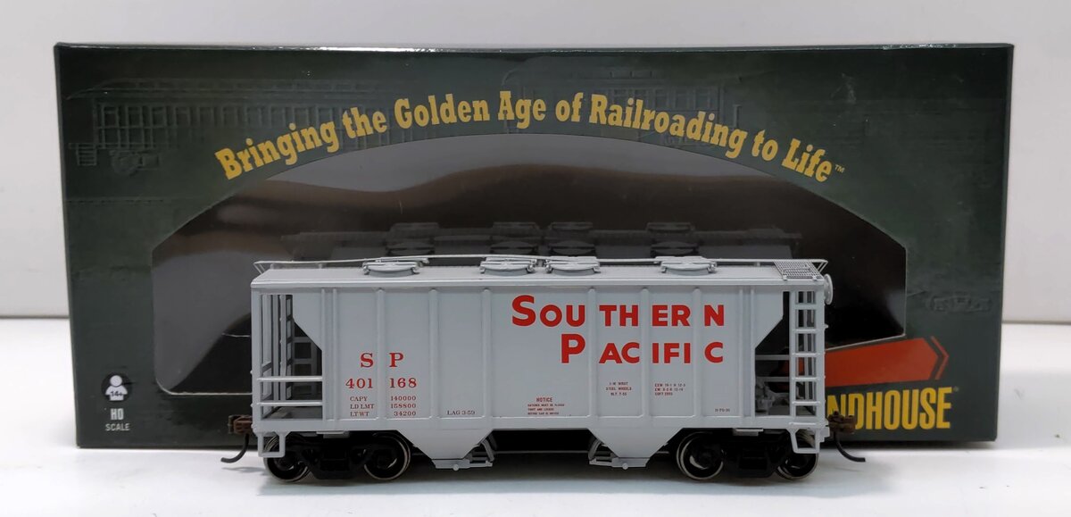 Roundhouse 96168 HO Southern Pacific PS-2 2003 2-Bay Covered Hopper Car #401168