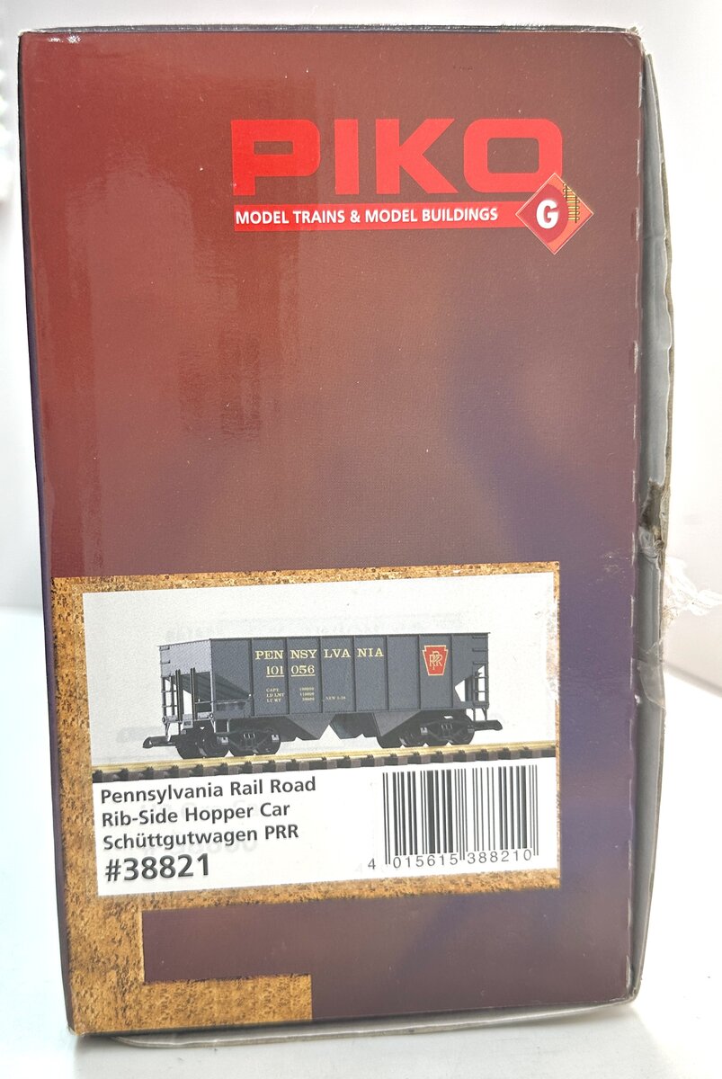 Piko 38821 G Pennsylvania Rail Road Rib-Side Hopper Brunswick # 121853