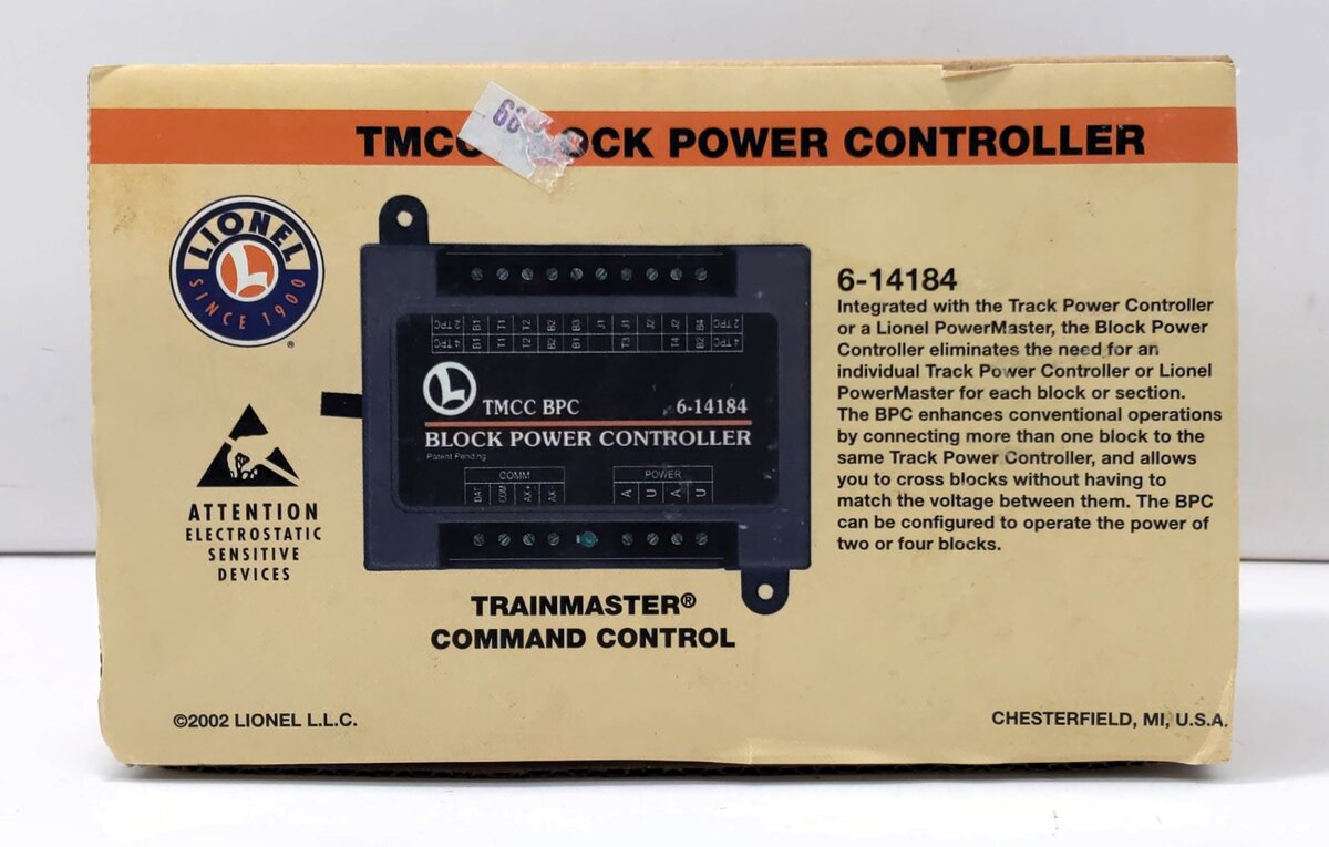Lionel 6-14184 Block Power Controller- TMCC BPC