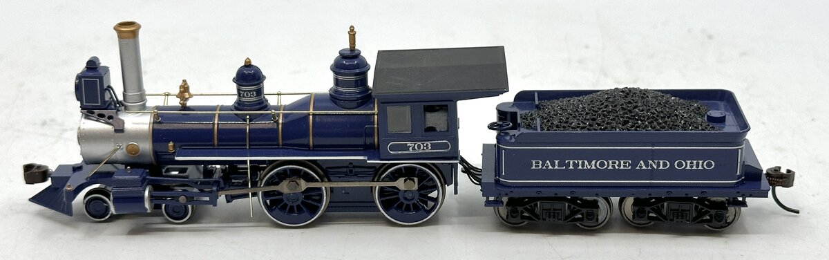 Bachmann 52703 HO B&O 4-4-0 Steam Loco w/Wood Tender Load w/Sound & DCC