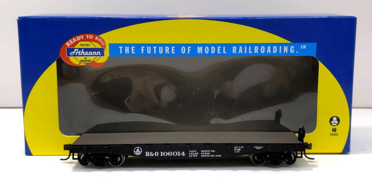 Athearn 97701 HO Baltimore  & Ohio 40' Flat Car  #106014