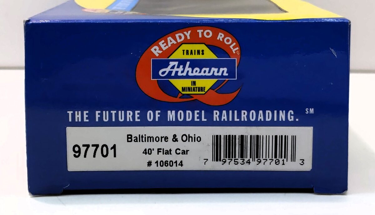 Athearn 97701 HO Baltimore  & Ohio 40' Flat Car  #106014