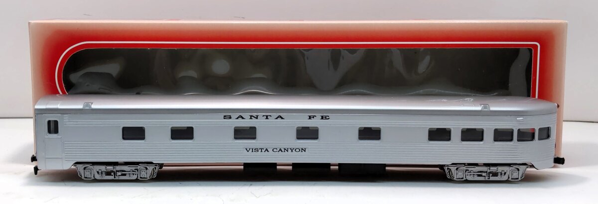 IHC 47783 HO Santa Fe Vista Canyon Corrugated Side Observation Car