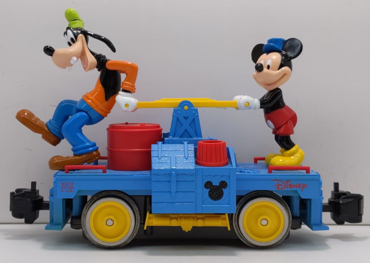 Lionel 8-87216 G Scale Mickey and Goofy Handcar