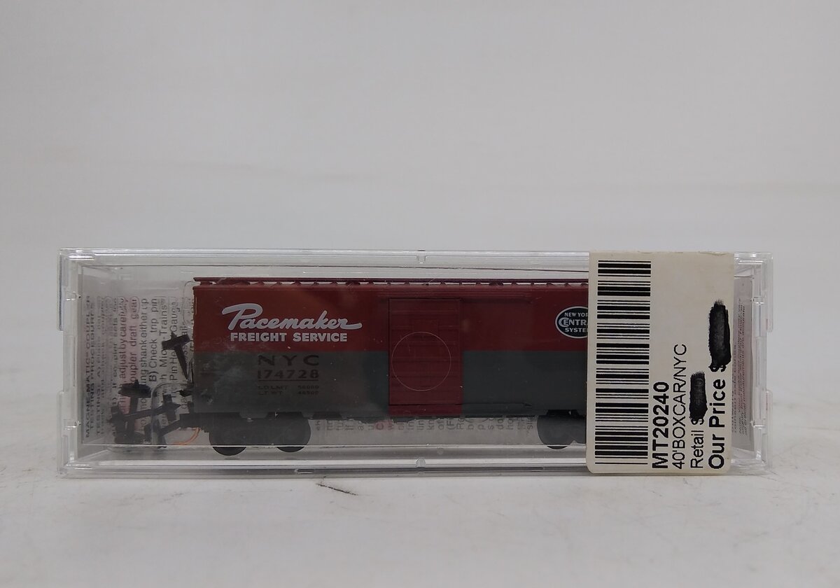 Micro-Trains 02000240 N NYC Pacemaker 40' Standard Single Door Boxcar #174728