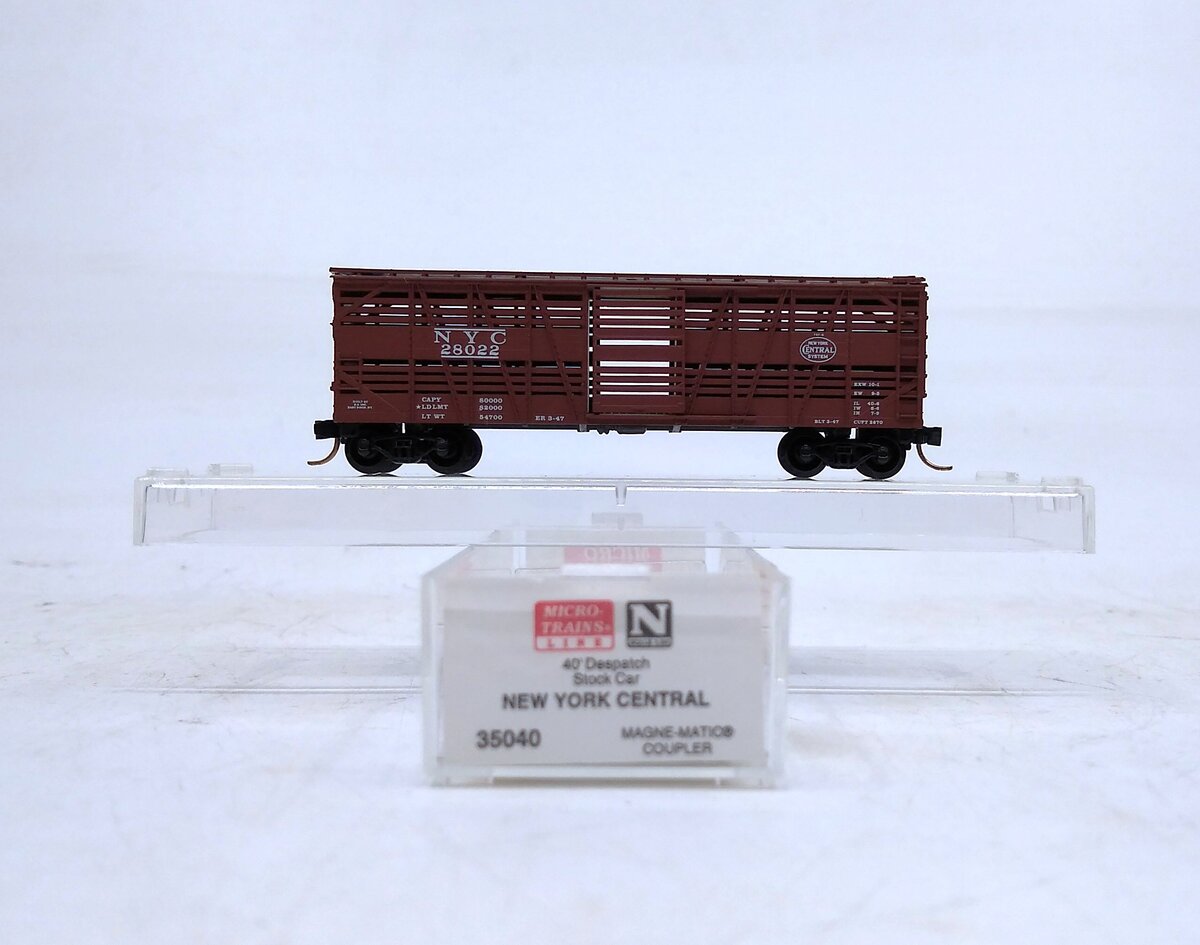 Micro-Trains 03500040 N New York Central 40' Despatch Stock Car #28022