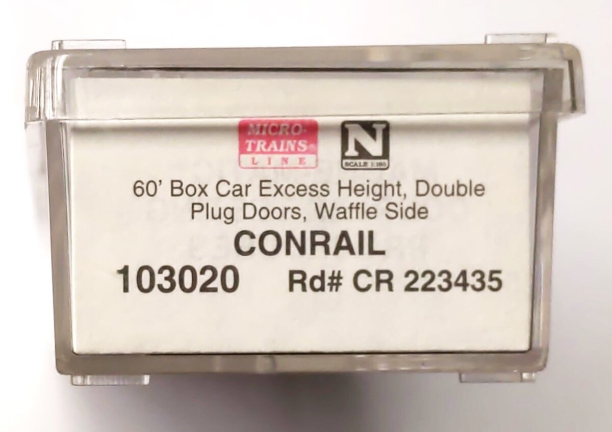 Micro-Trains 10300020 N Conrail 60' Excess Height Door Boxcar #223434