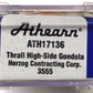 Athearn 17136 N Herzog Thrall High Side Gondola Black #3555