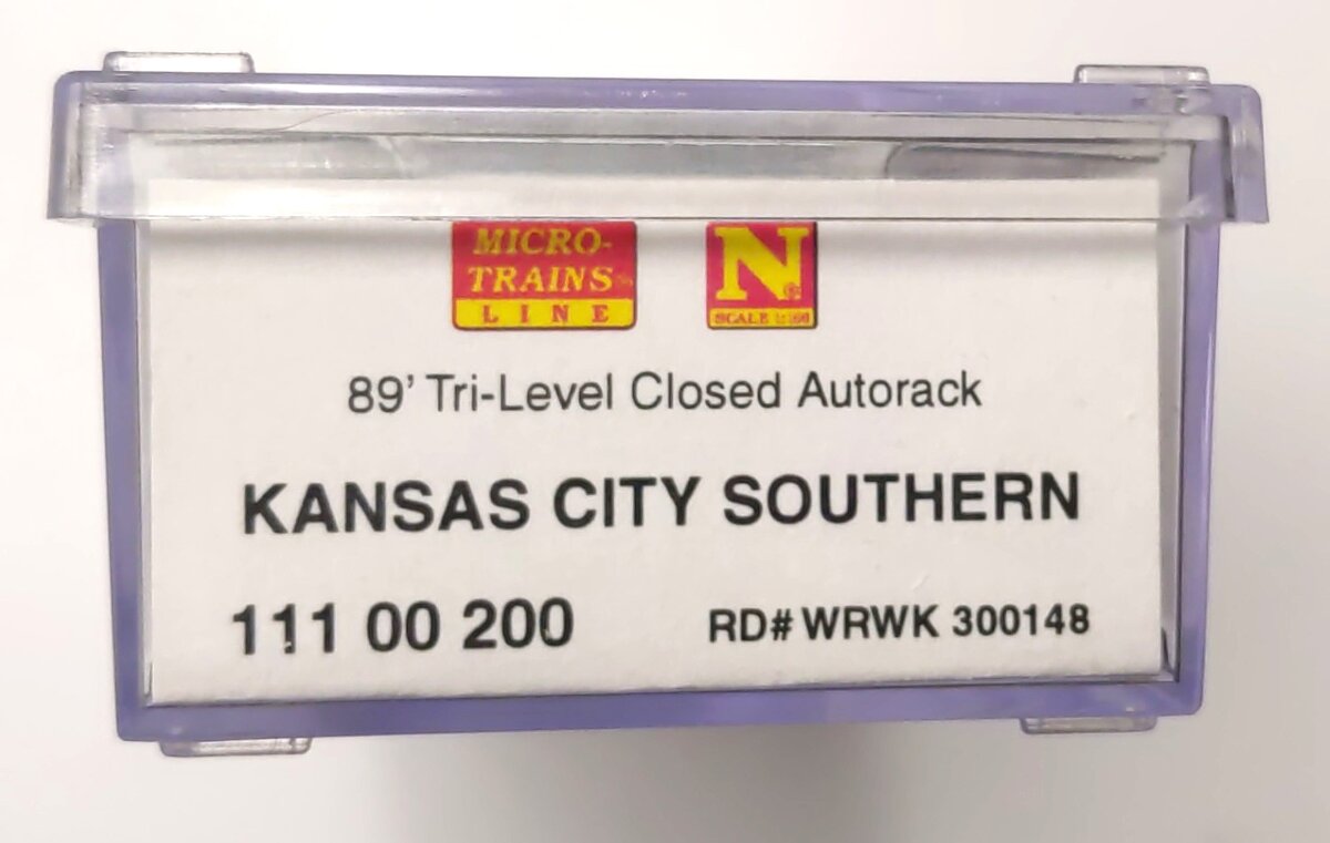 Micro Trains 11100200 N KCS 89' Tri-Level Enclosed Autorack #300148