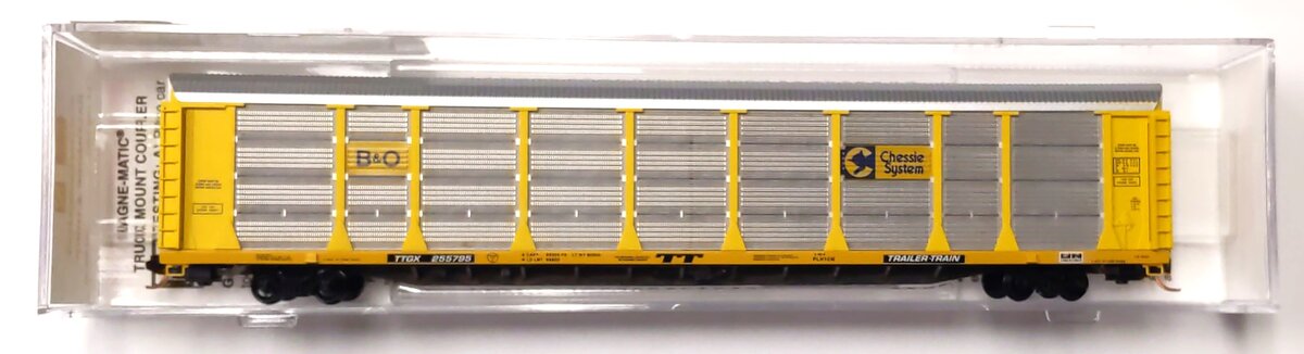Micro-Trains 11100180 N Baltimore & Ohio 89' Tri-Level Enclosed Autorack #255795