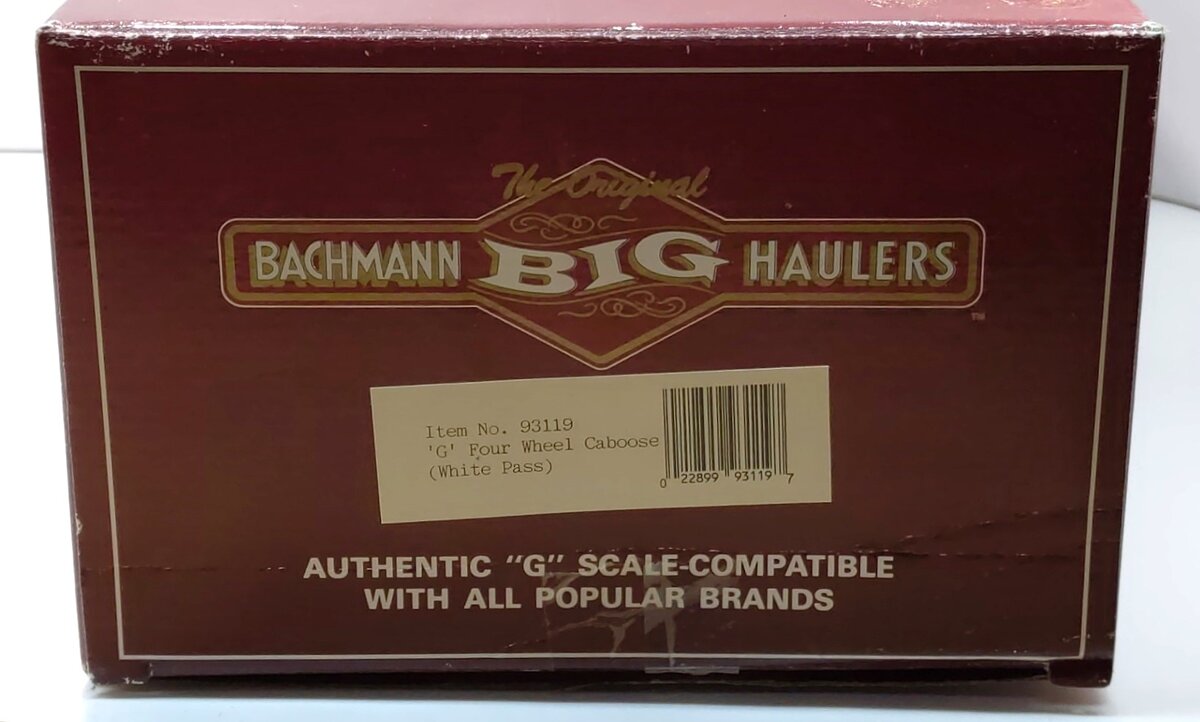 Bachmann 93119 G Scale White Pass & Yukon 4-Wheel Caboose #903