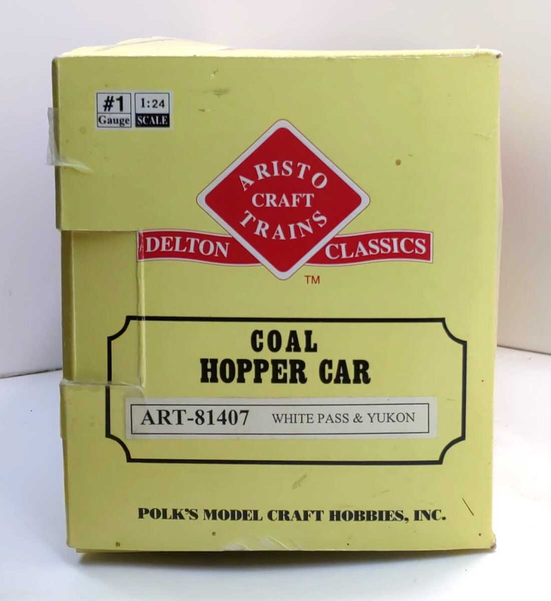 Aristo-Craft 81407 G Scale White Pass & Yukon Coal Hopper Car