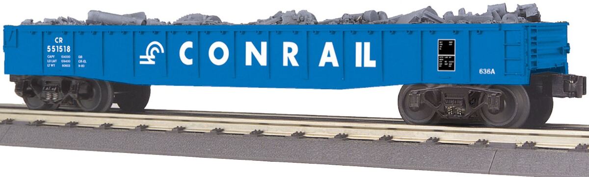 MTH 30-72063 O Gauge Conrail Gondola Car w/ Junk Load #551518