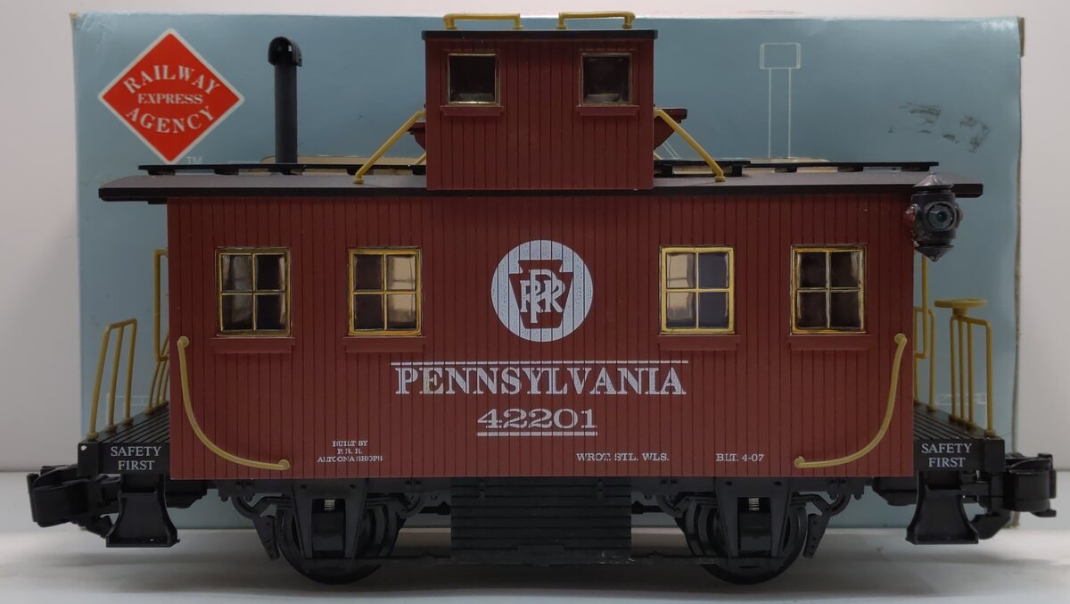 Aristo-Craft 42201 G Scale Pennsylvania Bobber Caboose #980201