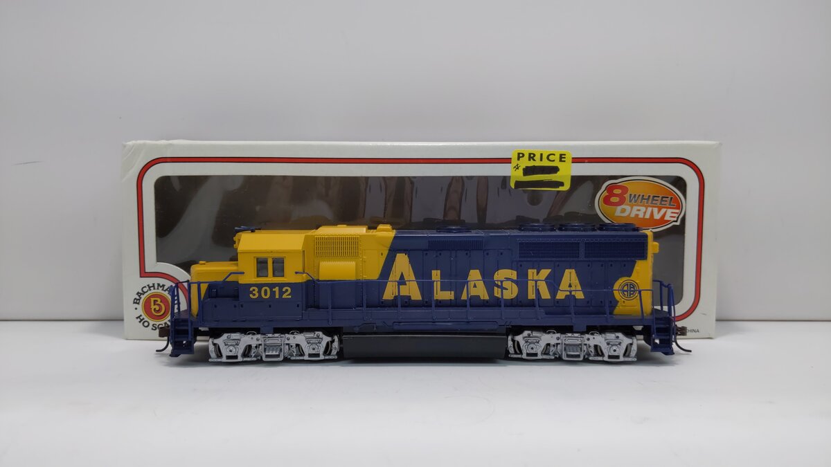 Bachmann 63548 HO Scale Alaska GP40 Diesel Locomotive #3012