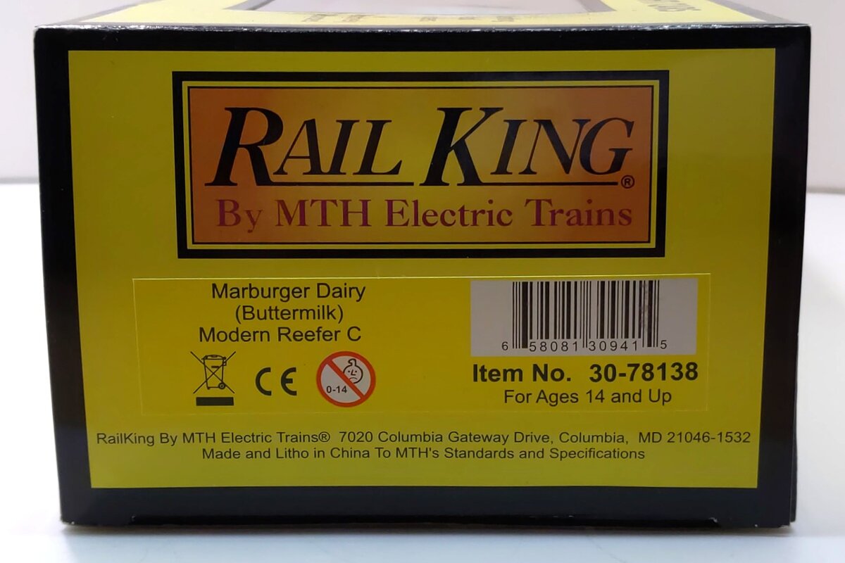 MTH 30-78138 O Marburger Dairy Buttermilk Modern Reefer Car #2011