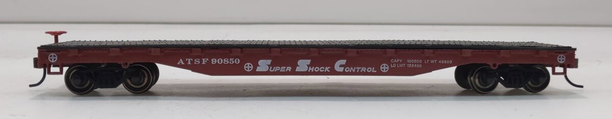 Bachmann 17302 HO Atchison, Topeka and Santa Fe 52'' Flat Car #90850