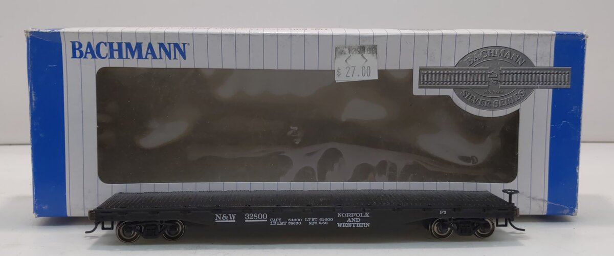Bachmann 17342 HO Scale Norfolk and Western 52' Flat Car Road #32800