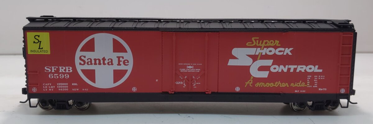 Rivarossi HR6337 HO Santa Fe Railroad SFRB Box Car Plug Door #6599