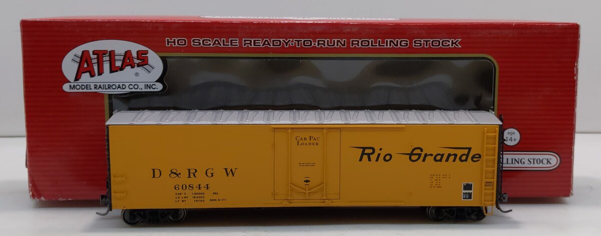 Atlas 20002970 HO Denver & Rio Grande Western 50' Plug-Door Boxcar #60844