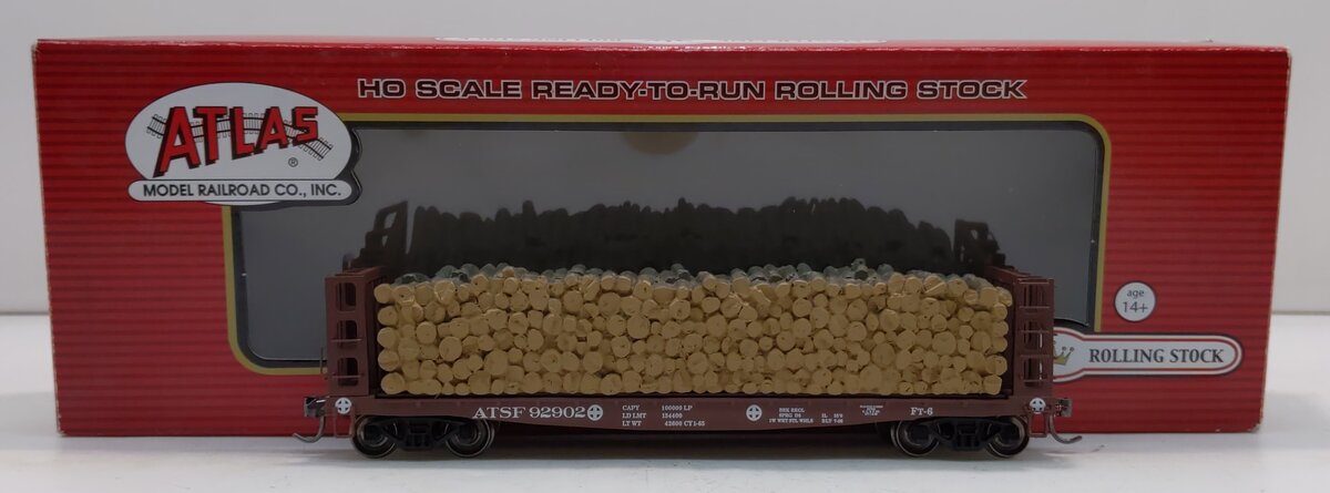 Atlas 20002881 HO Santa Fe Pulpwood Flat Car #92902