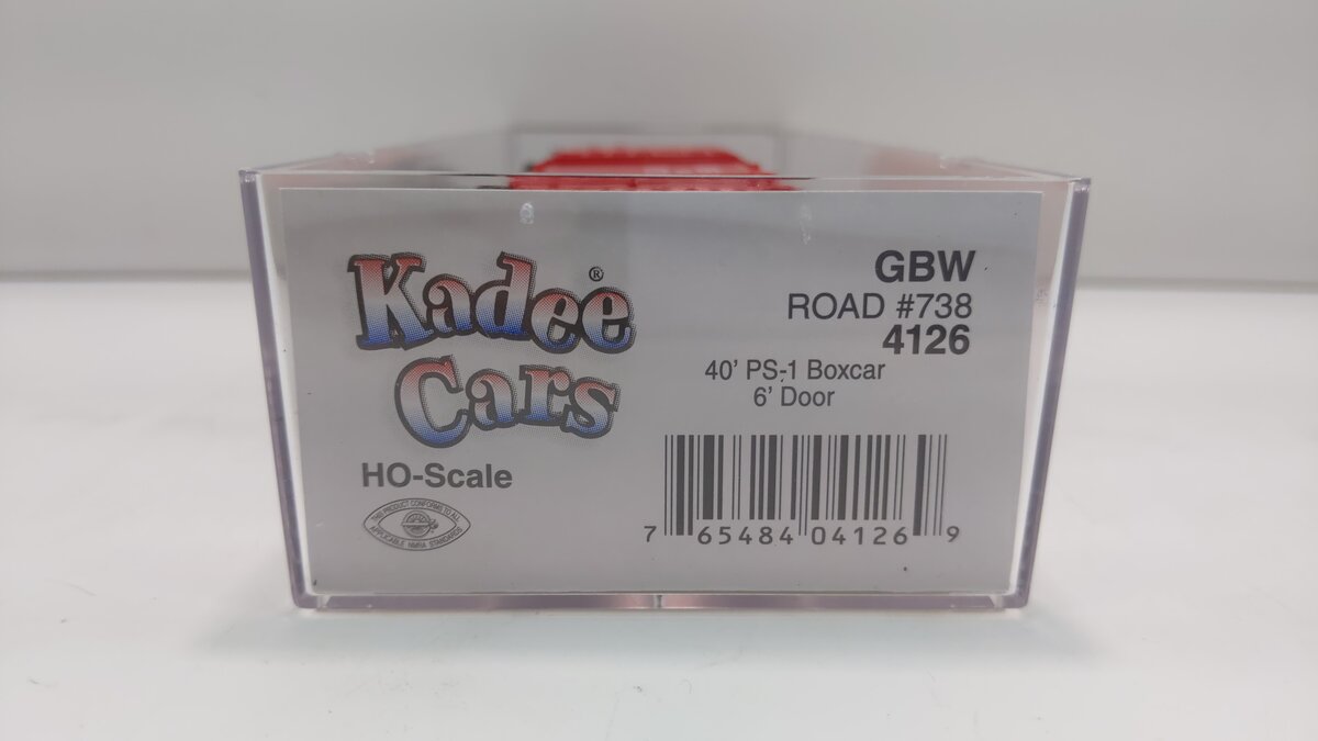 Kadee 4126 HO Green Bay & Western Pullman-Standard PS-1 40' Boxcar #738