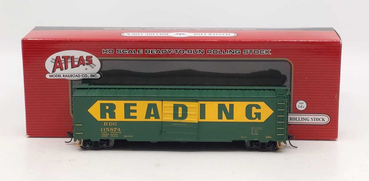 Atlas 20003388 HO 50' Postwar Single Door Box, RDG #115874