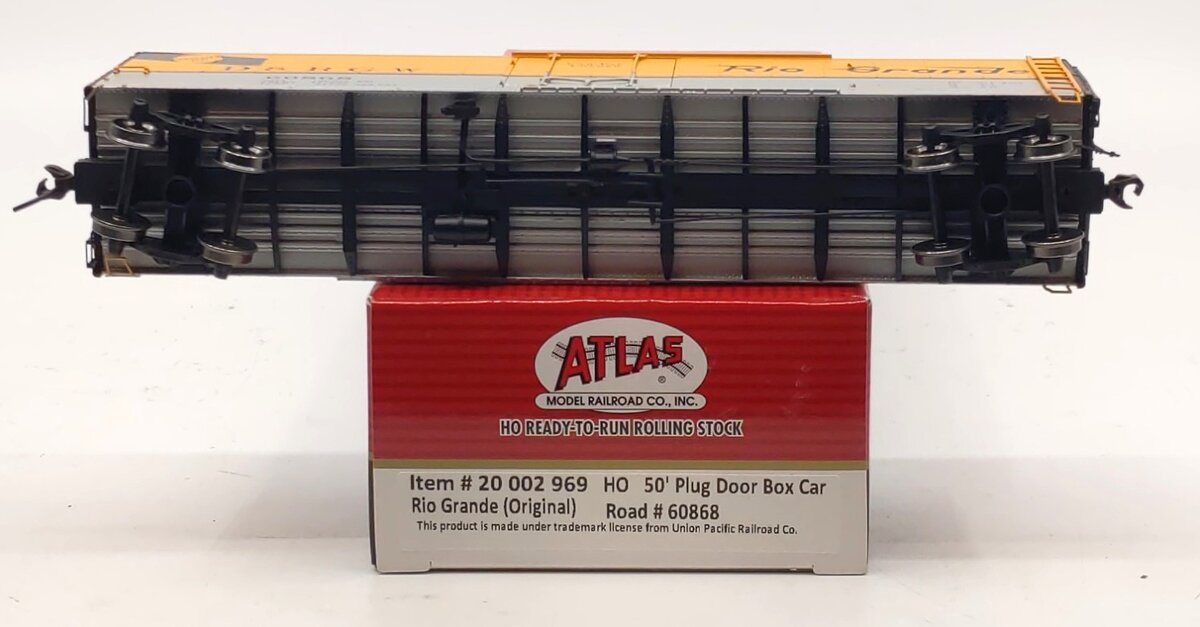 Atlas 20002969 HO Denver & Rio Grande Western 50' Plug-Door Boxcar #60868