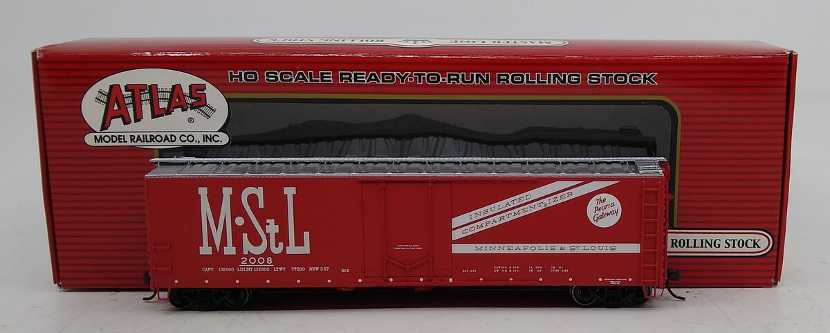 Atlas 20001370 HO Scale M&STL 50' Plug Door Boxcar #2008