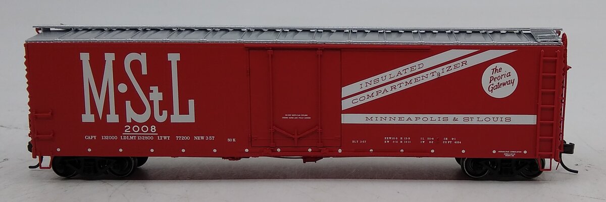 Atlas 20001370 HO Scale M&STL 50' Plug Door Boxcar #2008