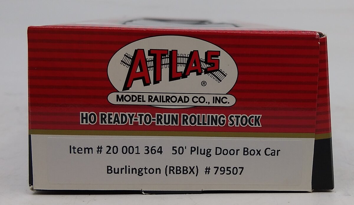 Atlas 20001364 HO Burlington Route/RBBX 50' Plug Door Boxcar #79507