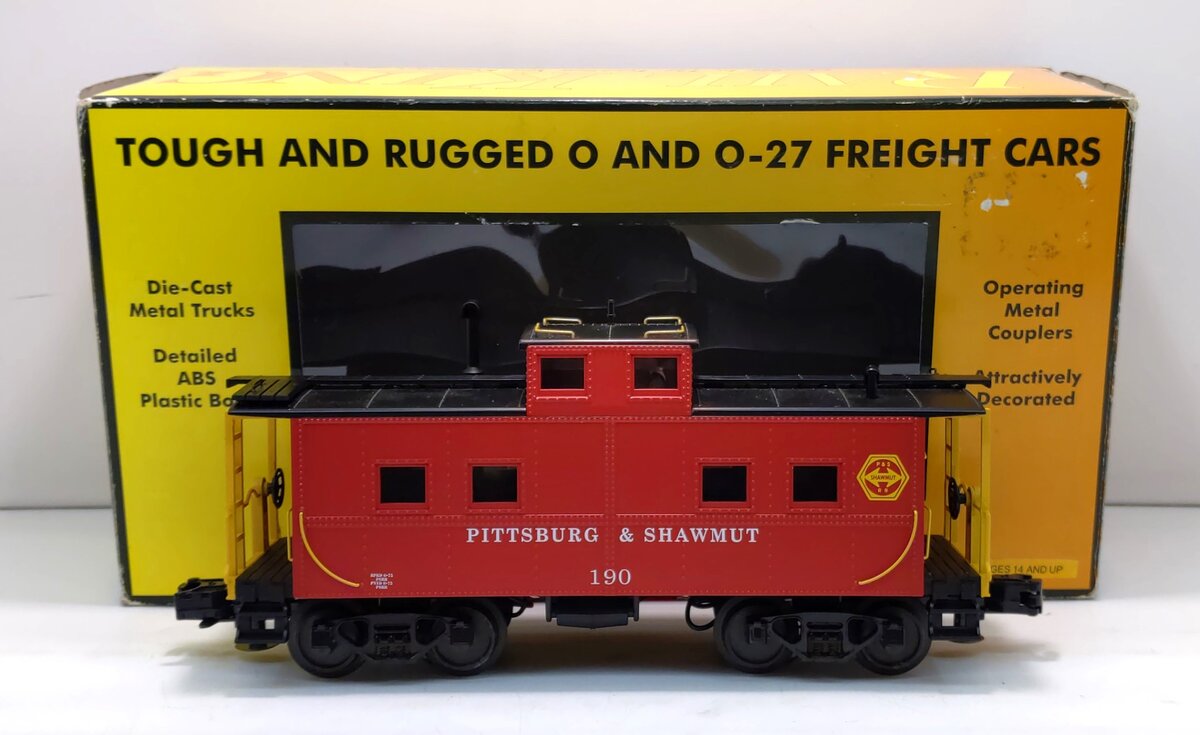 MTH 30-77161 O Pittsburg & Shawmut Steel Caboose #190