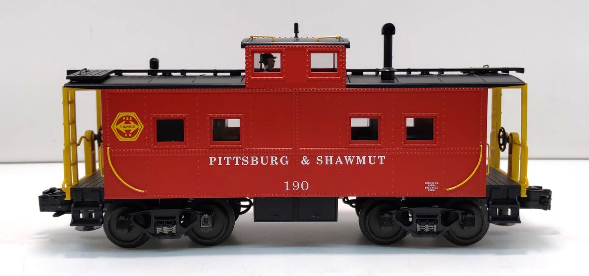 MTH 30-77161 O Pittsburg & Shawmut Steel Caboose #190