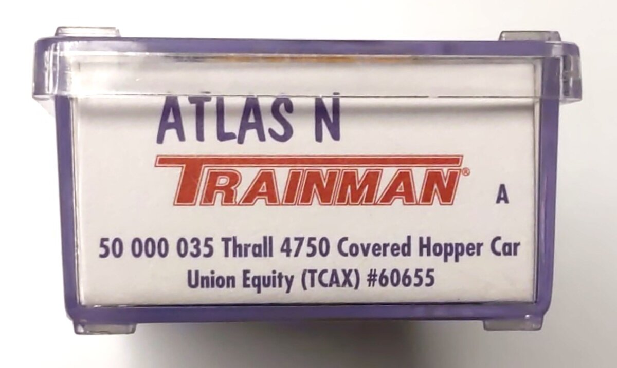 Atlas 50000035A N Scale Union Equity Covered Hopper #60655
