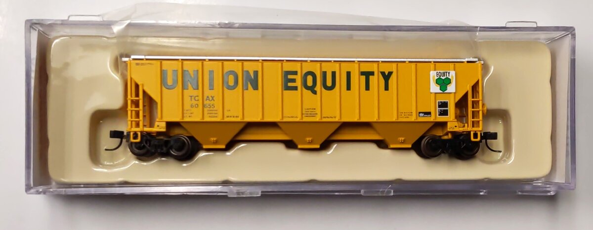 Atlas 50000035A N Scale Union Equity Covered Hopper #60655
